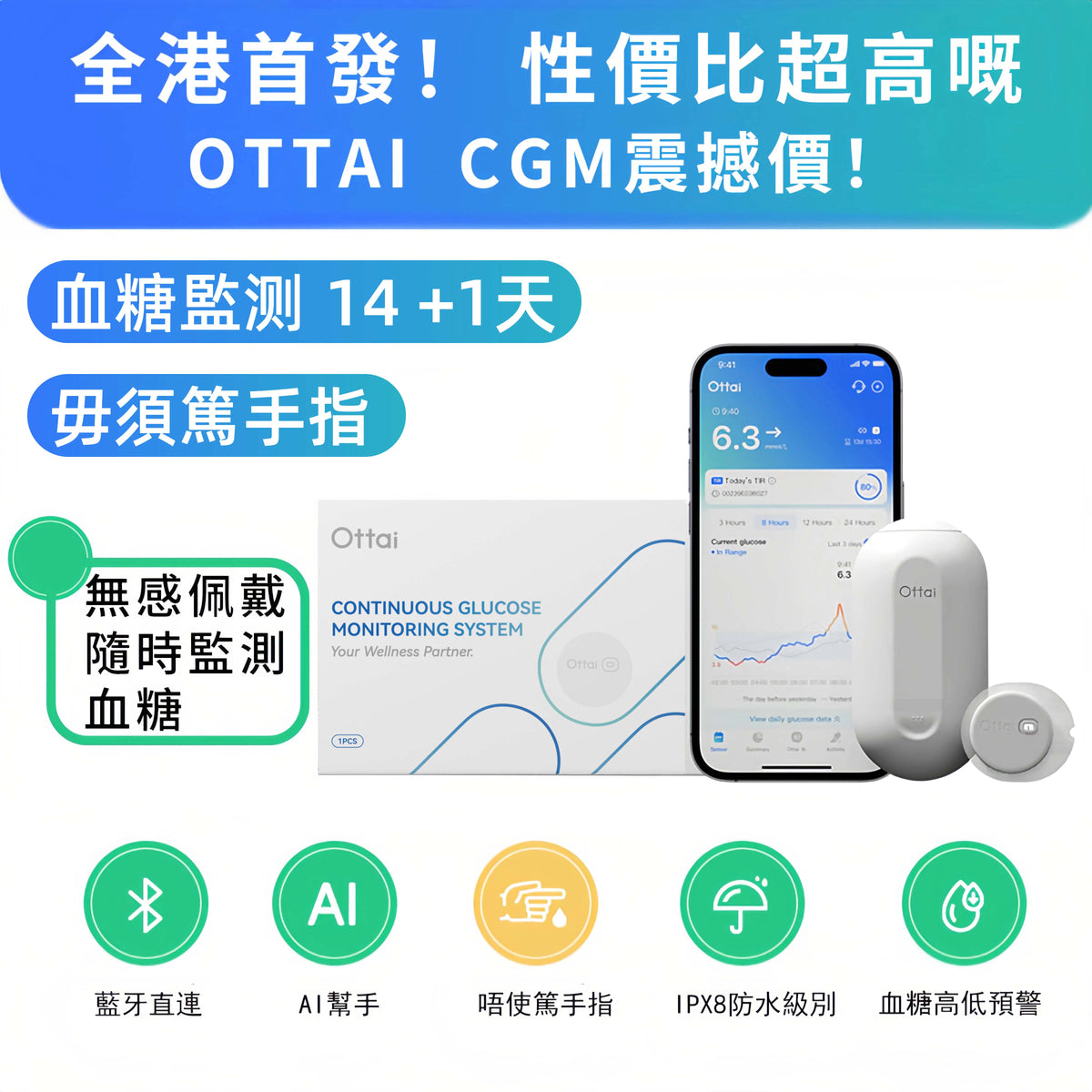 72盒歐態CGM Sensor (Expiry Date:  9 August2027)